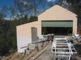 front of barn coming along