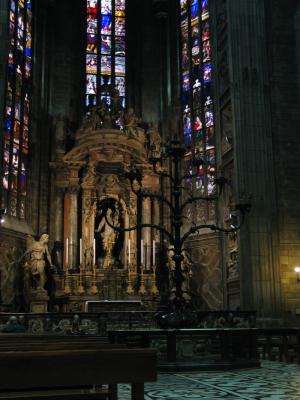 Inside altar