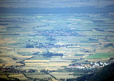The Rhine valley from Belchen