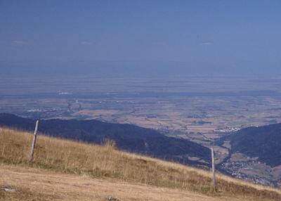 The Rhine valley from Belchen