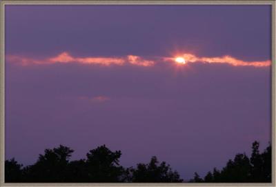 Sunset at Pilot Mountain, NC