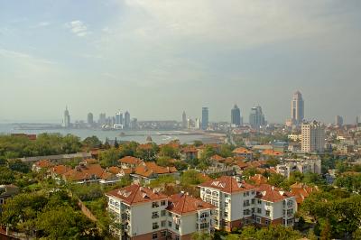 View from the Little Fish Hill Park, Qing Dao