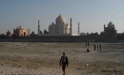 Taj Mahal from the other side of the river