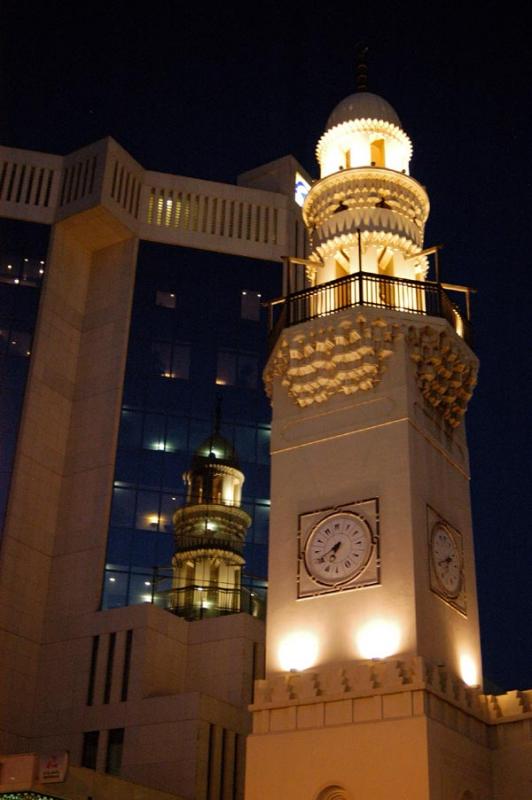 Mosque in Central Manama at night