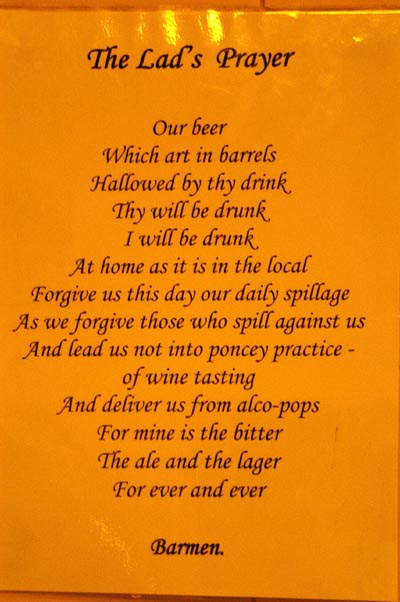 'The Lad's Prayer' - Angelsey Pub