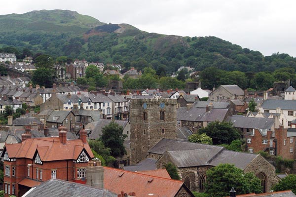 View of St. Mary's Church from Conwy Castle
