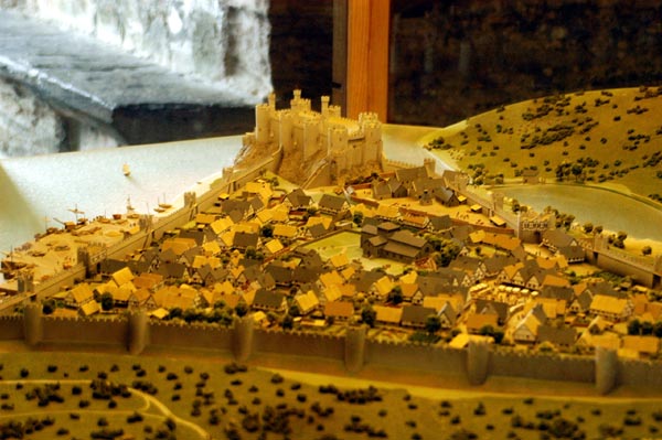 Model of Conwy at the castle