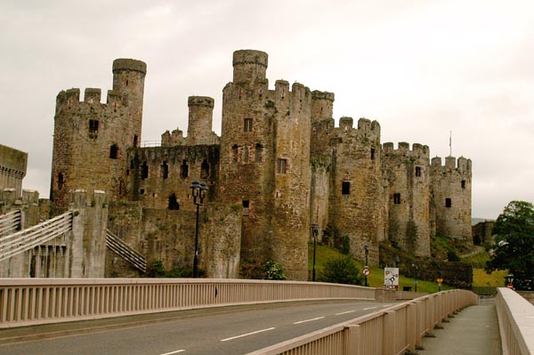 Conwy Castle from the road bridge