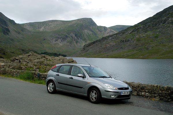 Our car in Snowdonia