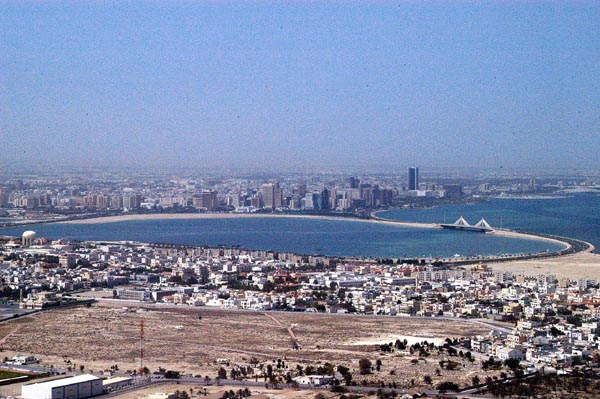 Bahrain - aerial of Muharraq Island