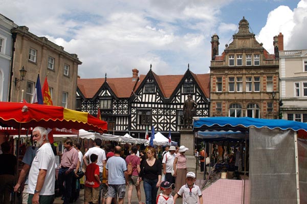 Market on the Square in Shrewsbury