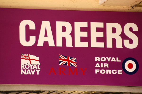 The British military recruiter