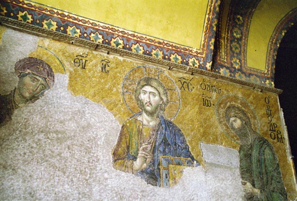 Byzantine artwork in the Aya Sofya
