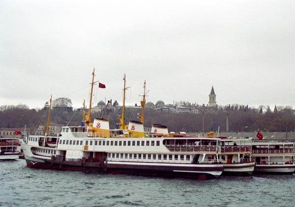 Turkish ferry below Topkapi Palace, Istanbul