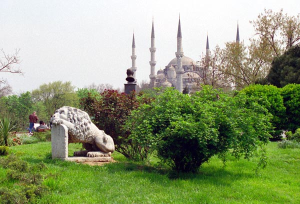 The Blue Mosque's 6 minarets are best seen from a distance