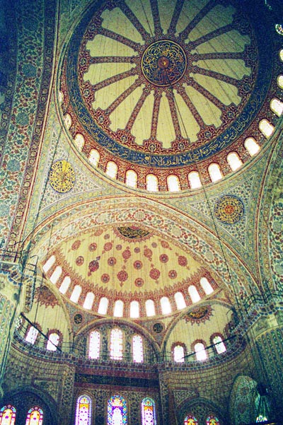 Inside the Sultanahmet (Blue) Mosque