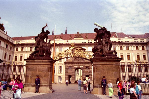 Prague Castle (Prazsky Hrad) Battling Giants, First Courtyard