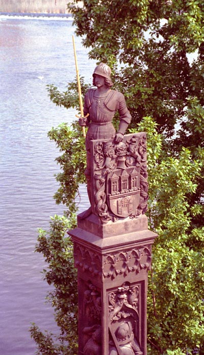 Sculpture on the Charles Bridge, Prague