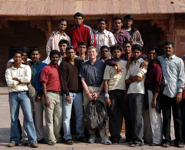 Me and the Chennai students