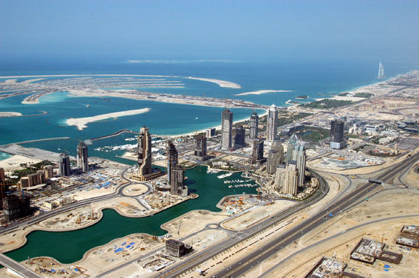 Dubai Marina and the Palm Jumeirah