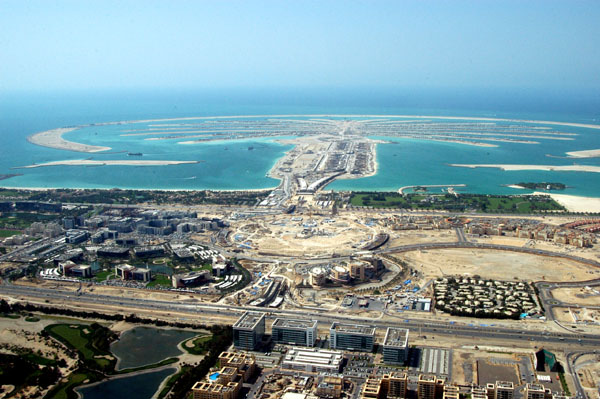 Palm Jumeirah and Sheikh Zayed Road