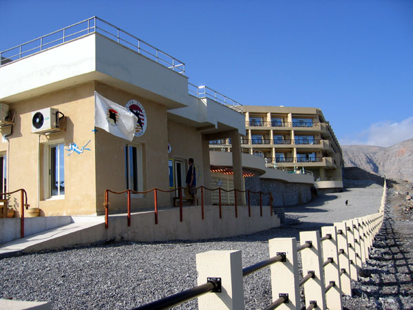 The dive center is part of the Golden Tulip Hotel