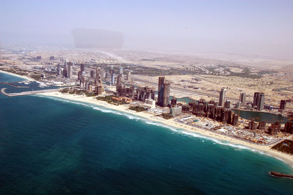 Jumeirah Beach Residence under construction, Dubai Marina