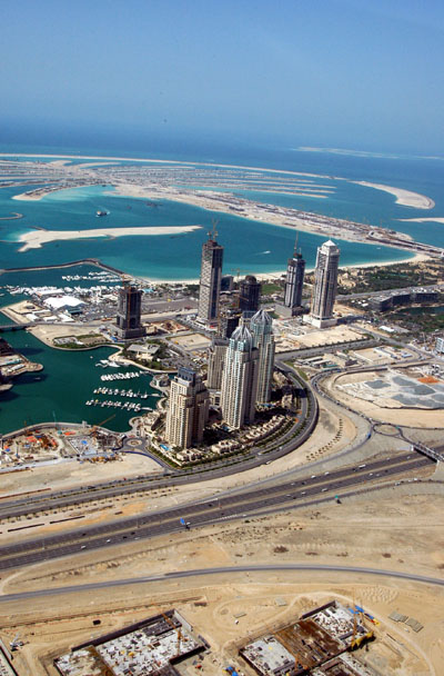 Dubai Marina and Palm Jumeirah