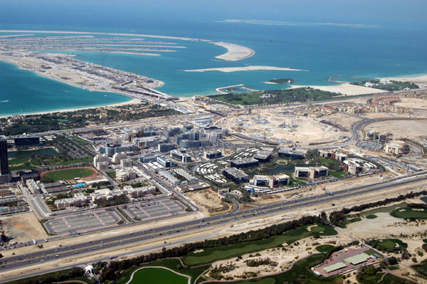 Dubai Internet City and the Palm Jumeirah