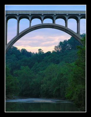 Break of dawn over the Cuyahoga