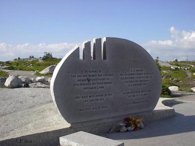 Flight 111 Swiss Air Memorial - Near Peggy's Cove