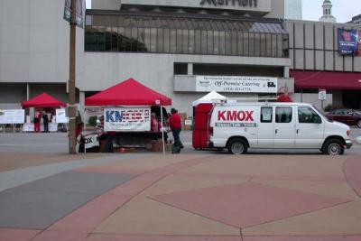 KMOX booth and truck