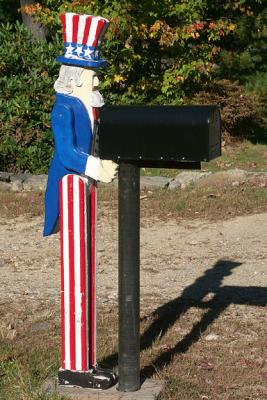 Uncle Sam Mailbox