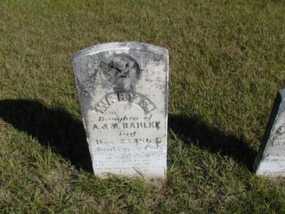 Bahlke, Mary S. Section 2 Row 8