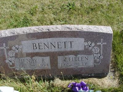 Bennett Henry R. & Zeileen Section 6 Row 9