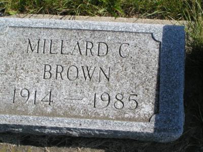 Brown, Millard C. Section 5 Row 2