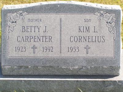 Carpenter, Betty J. & Kim L. Cornelius Section 6 Row 4