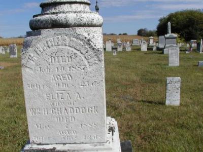 Chaddock/Benjamin, William & Eliza Section 2 Row 2