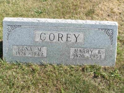 Corey, Edna M. Harry E. Section 4 Row 4