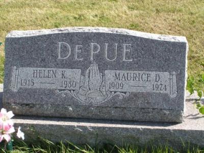 Depue, Helen K. & Maurice D.  Section 6 Row 2