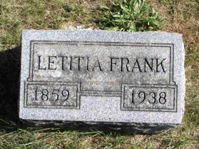Frank, Letitia Section 4 Row 6