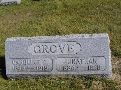 Grove, Jonathan & Caroline D. Section 3 Row 17