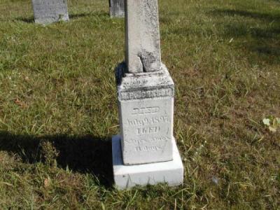 Johnson, N. P. , Comfort, & Lucy (wife of N.P.)Section 2 Row 1