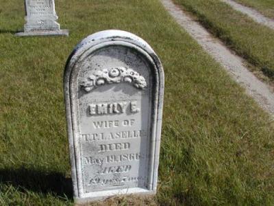 LaSelle, Emily E. (wife of T. P.) Section 3 Row 14