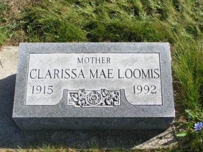 Loomis, Clarissa Mae  Section 6 Row 2