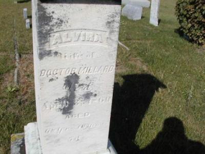 Millard, Alvira (wife of Doctor) Section 2 Row 13