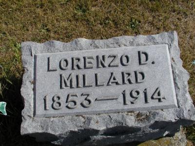 Millard, Lorenzo D. Section 5 Row 12
