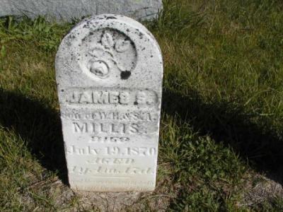 Millis, James S. (son of W.H&S.A) Section 2 Row 12