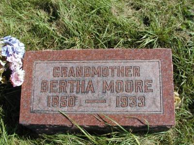 Moore, Bertha Section 5 Row 13