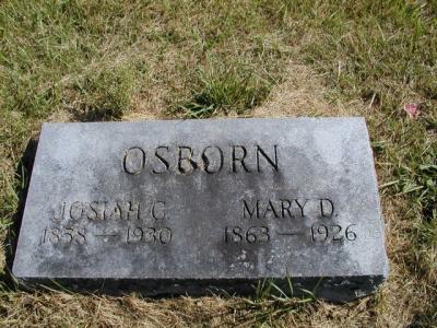 Osborn Josiah C. & Mary D. Section 5 Row 11